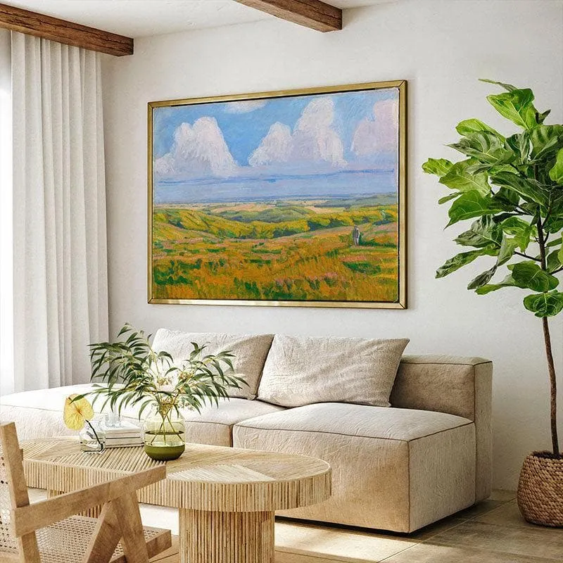 Hammer Hills Canvas Wall Painting - Black Frame media 3