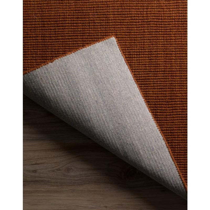 Ethereal Hand Loomed Wool Rug - Rust media 4