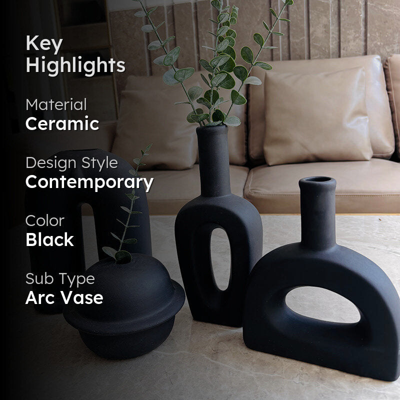 Form Accent Ceramic Vase - Set Of Four media 2
