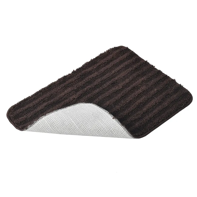 Joen Anti Skid Bath Mat (Brown) - Set Of Four media 5
