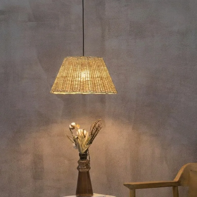 Orange Tree Punke Conical Cane Ceiling Lamp media 1