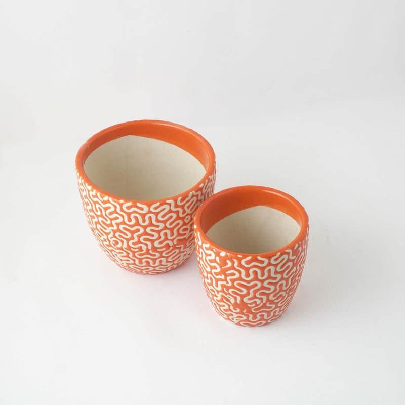 Magic Maze Planter (Orange) - Set Of Two media 5