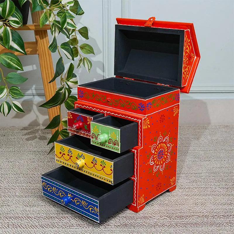 Madhura Wooden Ethnic Jewel Box media 1