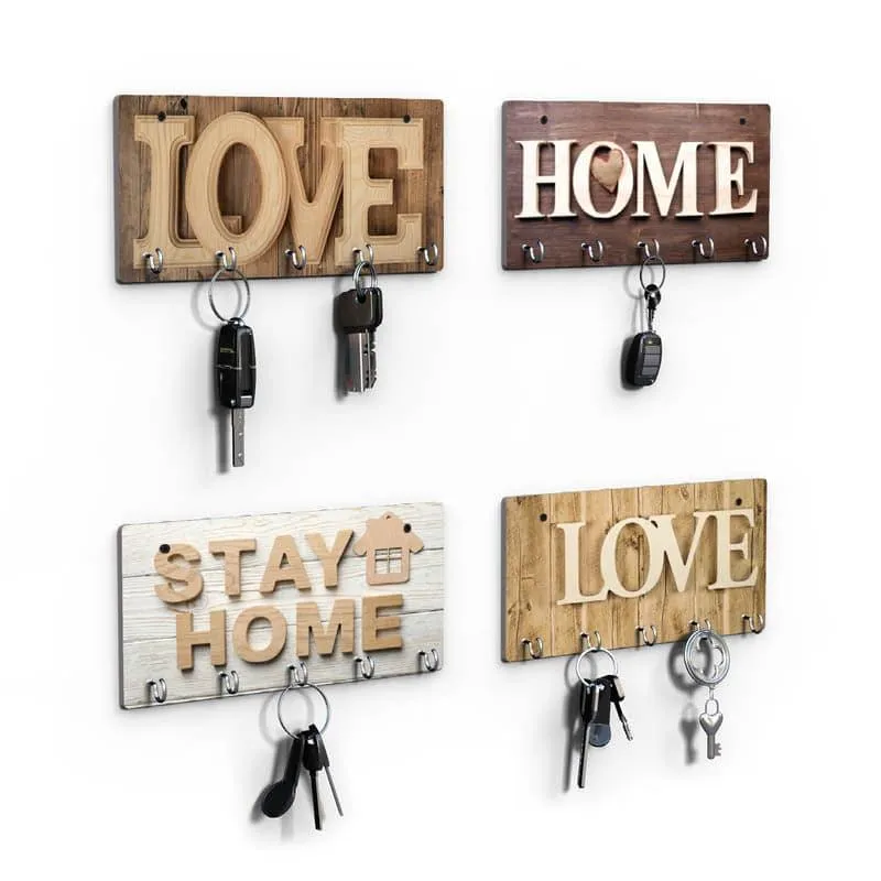 Home Love Key Holder - Set Of Four media 4
