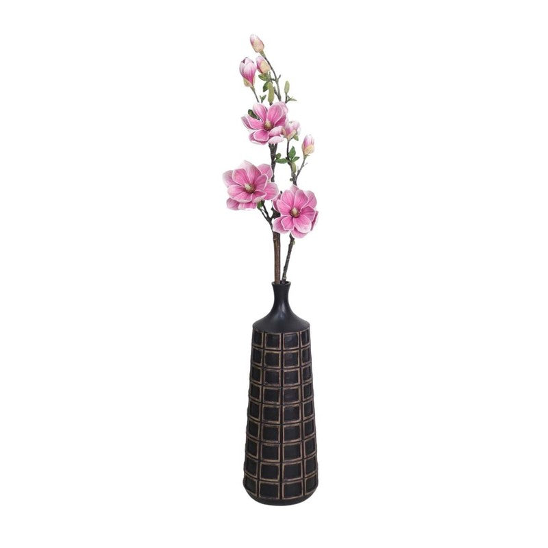 Artificial Magnolia Flower Stick With Lasting Charm - Purple media 5
