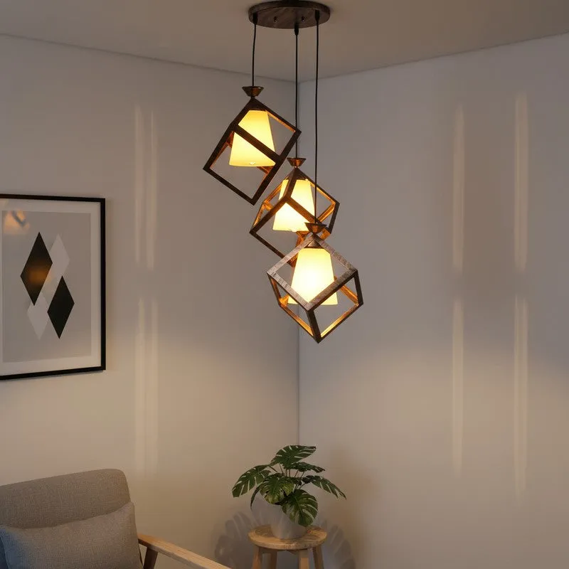 Flora Glow PVC Ceiling Lamp - Yellow media 1