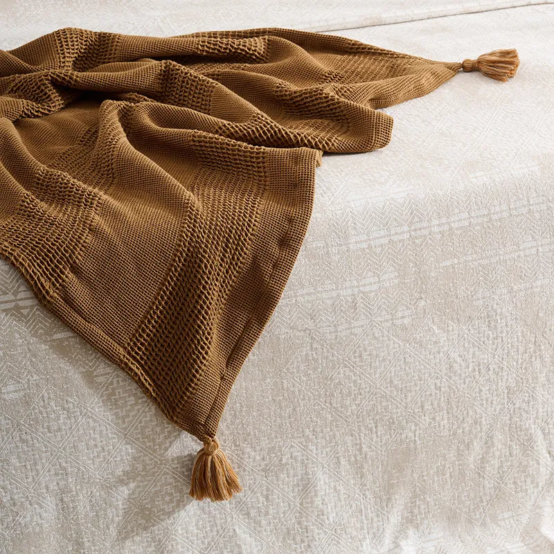 Cozyra Cotton Throw - Brown media 3