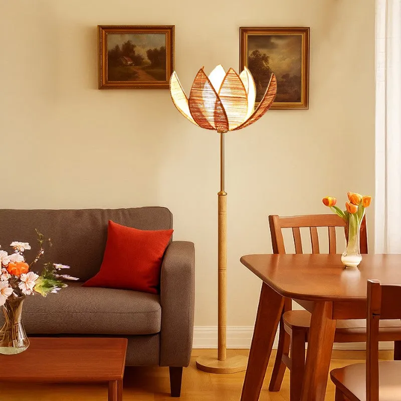 Dream Arc Wooden Floor Lamp - Beige media 3