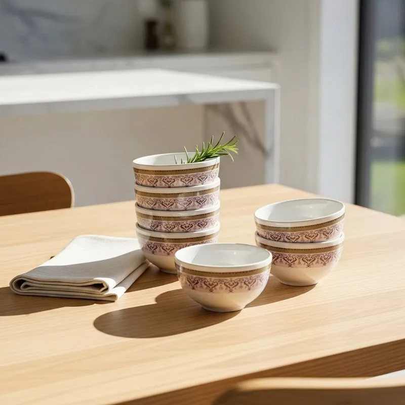 Classic Melamine Snack Bowls (300 mL Each) - Set of Six media 1