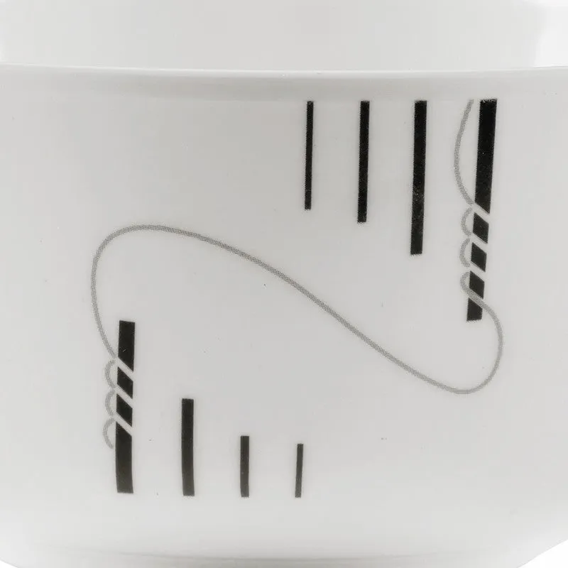 Strip & Ropes Melamine Snack Bowls (200 mL Each) - Set of Six - 5
