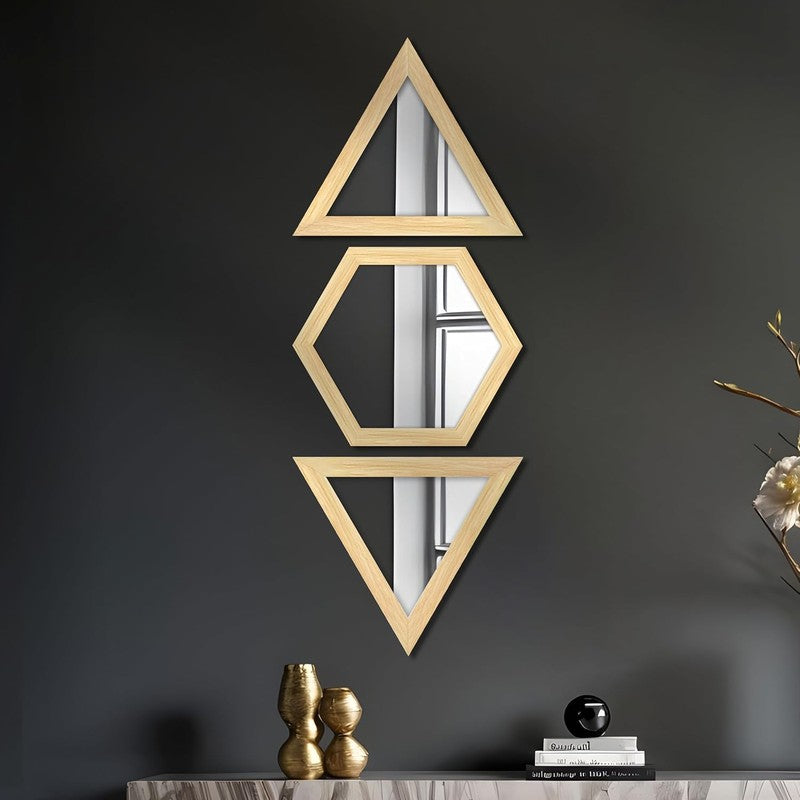 Triovelle Acrylic Wall Mirrors - Set of Three