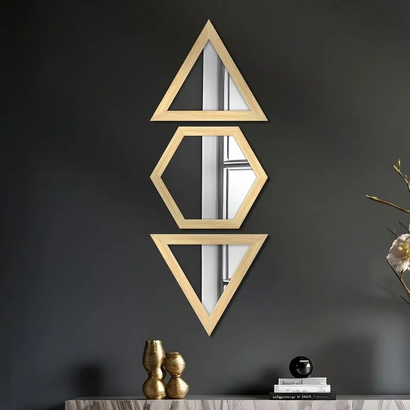 Triovelle Acrylic Wall Mirrors - Set of Three media 1