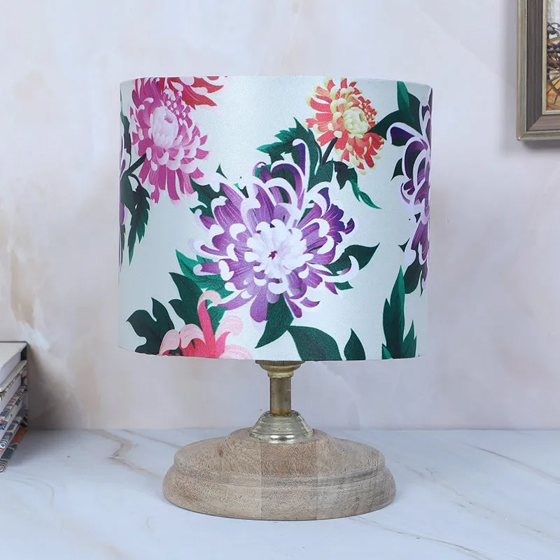 Miyabi Pebble Printed Mango Wood Table Lamp - Multicolor media 3
