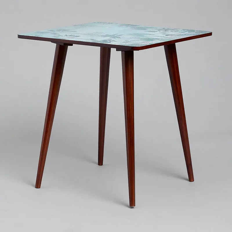 India Circus Wood Blooming Square Side Table media 4