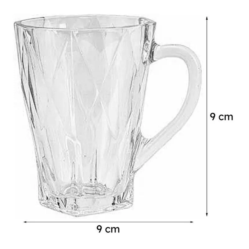 Rica Glass Tea Cup (180 mL Each) -  Set of Six media 7