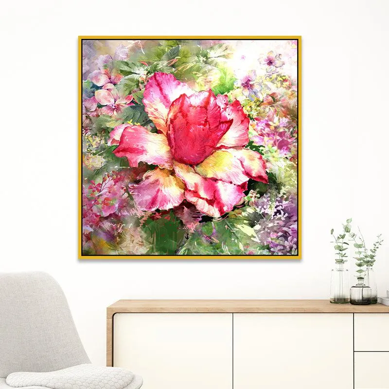 Graceful Blooms Floral Wall Painting media 1