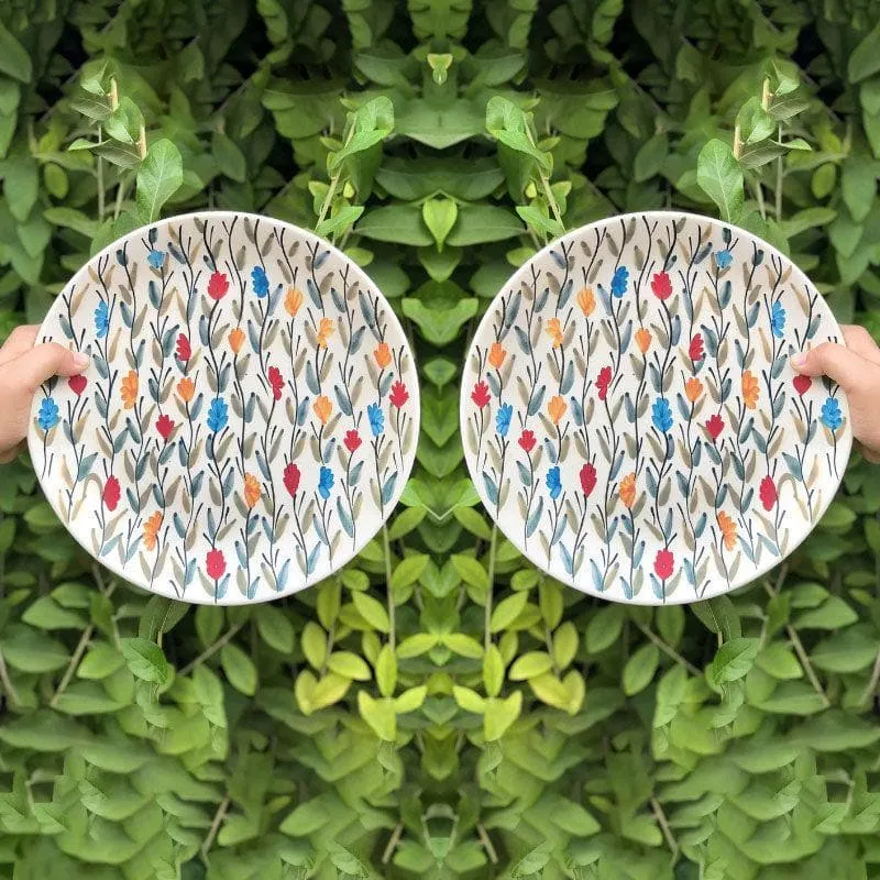 Whimsy Wildflower Dinner Plate - Set Of Two media 1