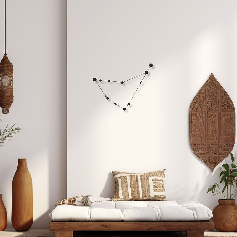 Capricorn Constellation Black Iron Wall Accent
