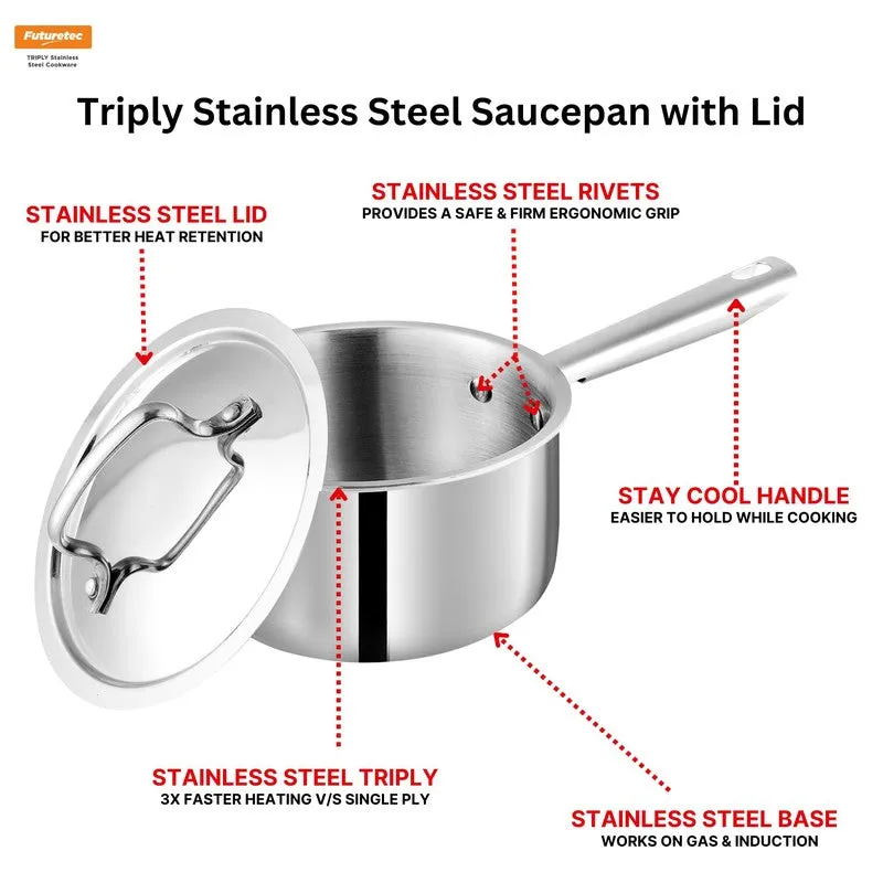 Kraft Mysti Cook Saucepan With Lid - 2200 mL media 5