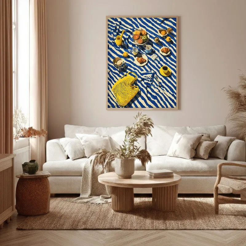 Bistrova Canvas Wall Painting With Brown Frame media 5