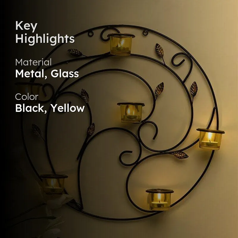 Spiral Twig Candle Holder - Yellow media 2