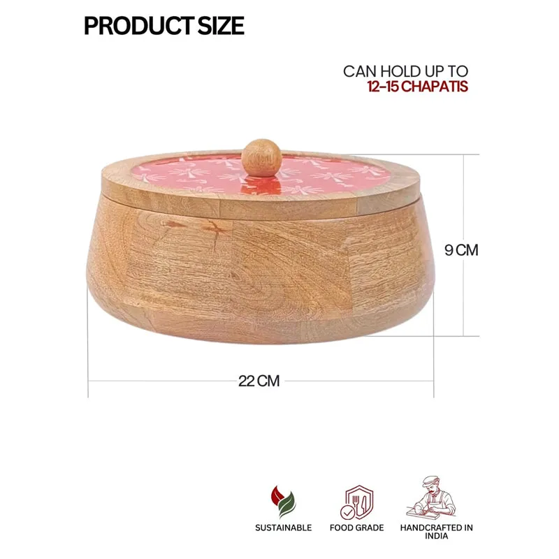 Rasva II Wood Roti Box - Red media 10