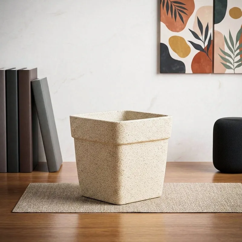 Ugaoo Barca Square Small Planter - White media 1