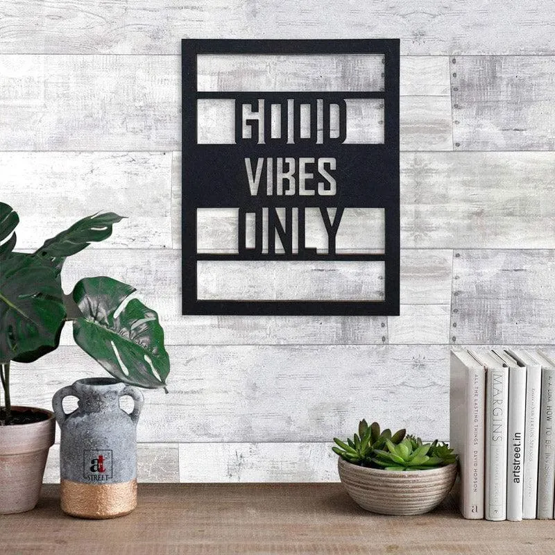 Good Vibes Only Cutout MDF Wall Accent media 1