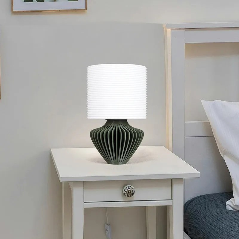 Bio Shine 3D Printed Table Lamp - White,Green media 4