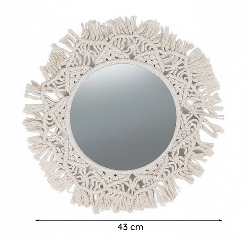 Vevian Macrame Wall Mirror media 6