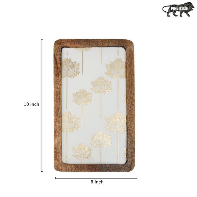 Jeannine Leafy Wood Platter media 5