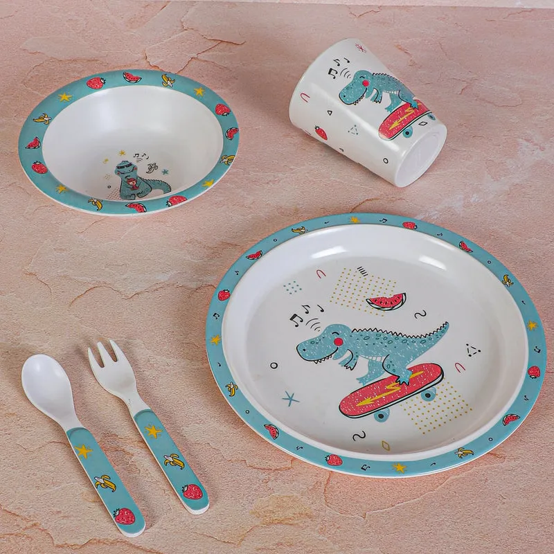 Croc Craze Kids Dinner Set - Five Piece Set media 4