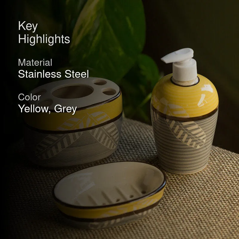 Lexa Handpainted Bathroom Set media 2