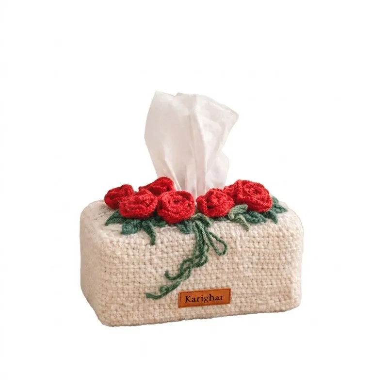 Rosette Charm Cotton Tissue Box media 4