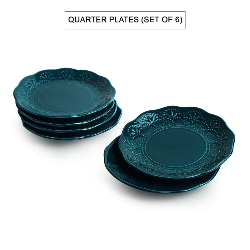 Forest Fern Microwave Safe Ceramic Quarter Plate - Set Of Six media 3
