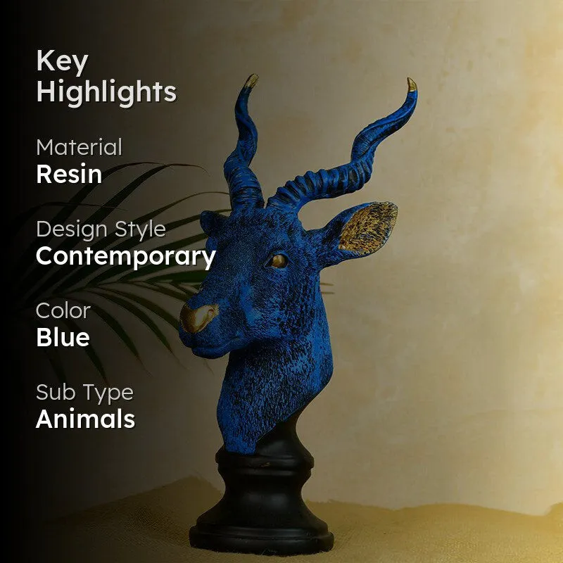 Cobalt Mountain Goat Showpiece media 2