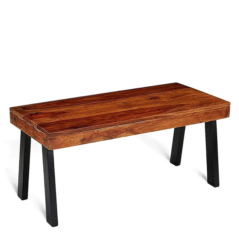 Xexon Sheesham Wooden Center Table - Brown media 6