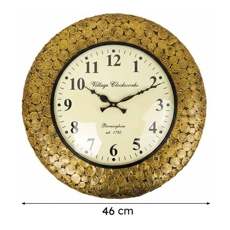 Summer Solstice Hand-Painted Wood Wall Clock media 6