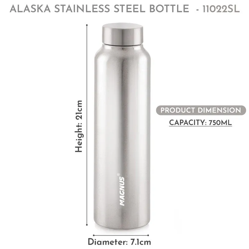 Hydrix Stainless Steel Water Bottle (Silver) - 750 mL media 10