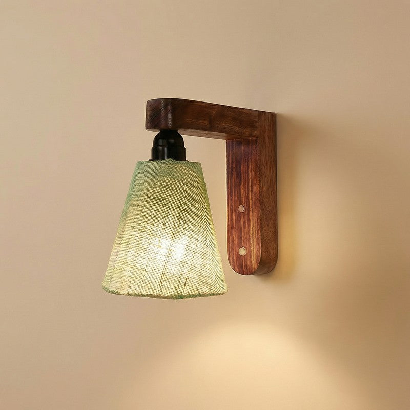 Piacere Jute & Wooden Wall Lamp media 5