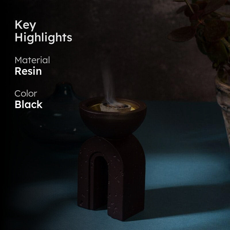 Marta Incense Burner - Black media 2