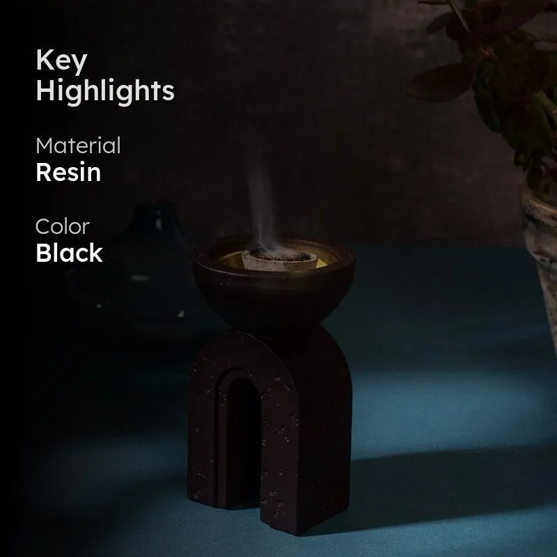 Marta Incense Burner - Black media 2
