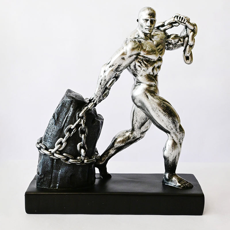 Herculese Resin Showpiece - Silver media 4