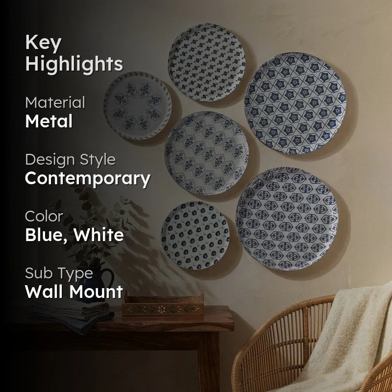 Indiora Luxe Metal Wall Plates - Set Of Six media 2