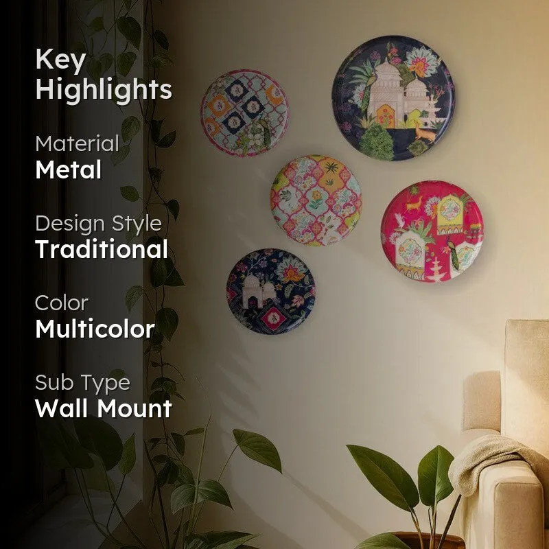Enamel Wall Plates - Set Of Five media 2