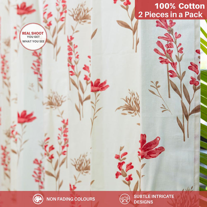 Urban Space Dandelia Curtain (Pink) - Set Of Two media 3