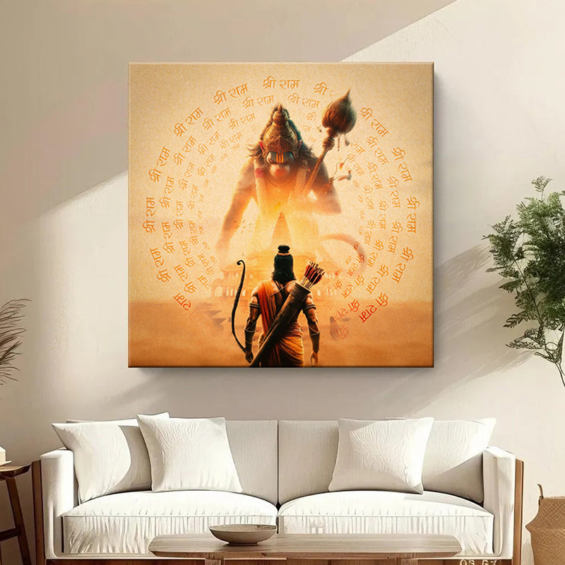 Hanurama Poly Canvas Wall Painting