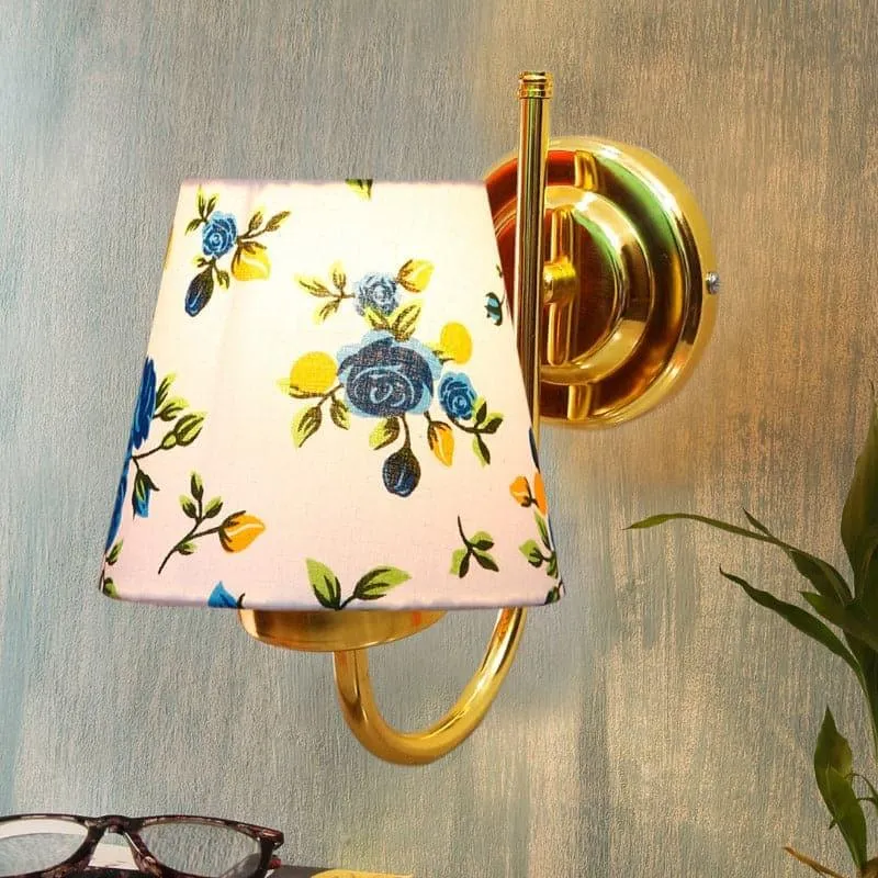 Galora Rosa Fabric & Metal Wall Lamp media 1