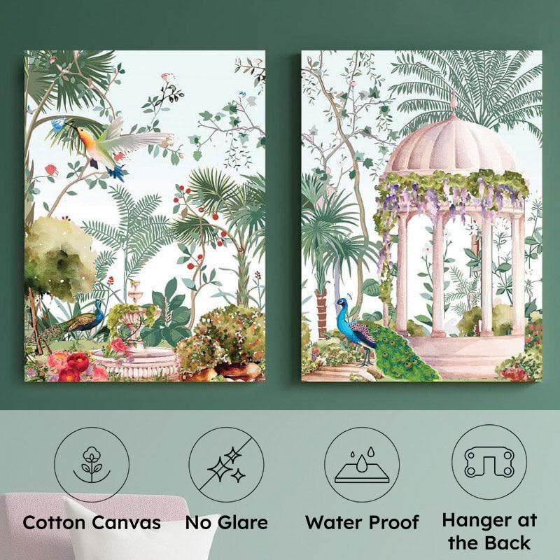 Begum Bagh Wall Painting - Set Of Two media 7