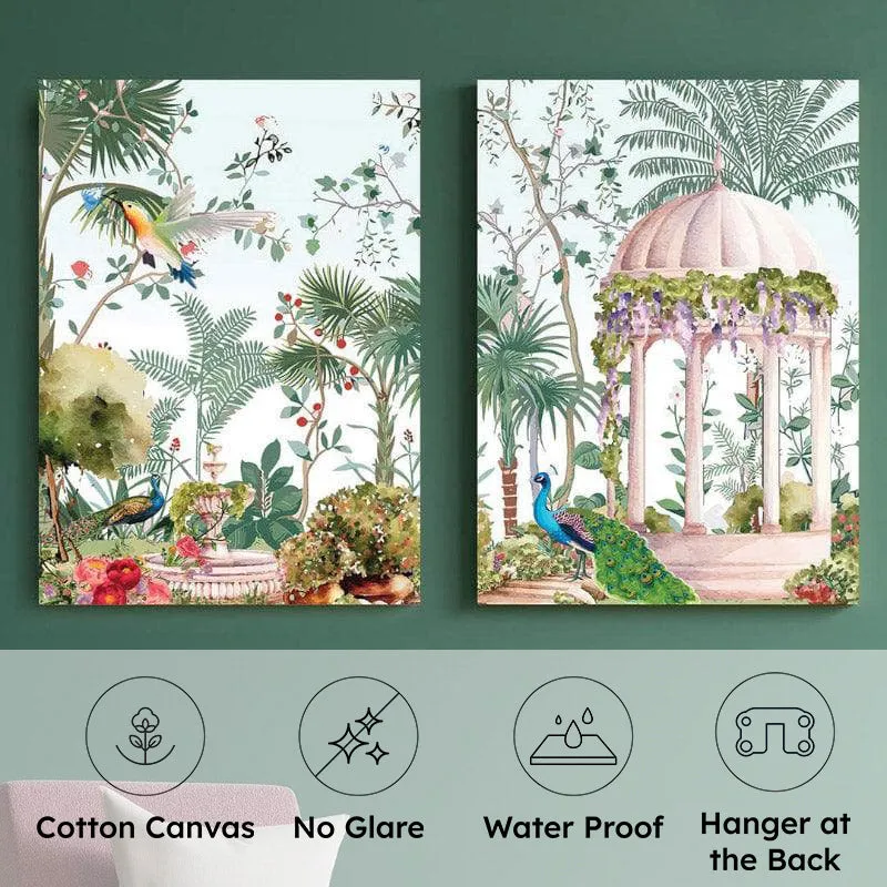 Begum Bagh Wall Painting - Set Of Two media 7